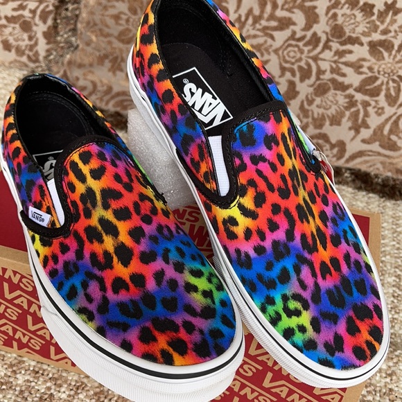 Vans Classic Slip On Rainbow/spot/leopard WMNS - Picture 11 of 16